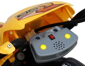 Elektrická motorka pre deti žltá-