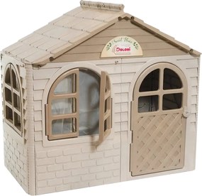 Doloni Detský záhradný domček Svetlo hnedý