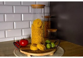 THERMO NÁDOBA NA POTRAVINY S DREVENÝM VEKOM 1,8L