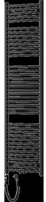 Mexen Ares elektrický radiátor 1800 x 500 mm, 900 W, čierny - W102-1800-500-2900-70