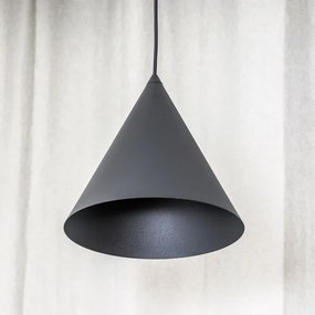 Luster na lanku ETNA II 1xE27/15W/230V pr. 25 cm čierny