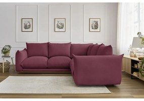 Vínová rohová pohovka Ernest – Bobochic Paris