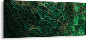 Obraz - Zelený mikroskopický záber (120x50 cm)