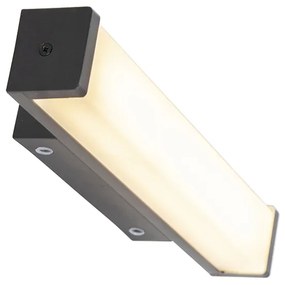 Nástenná lampa čierna 32 cm IP44 - Cascada