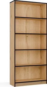 Knihovna R80 80 cm dub Artisan/černá