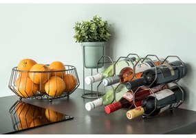 Sivý kovový skladací držiak na víno PT LIVING Honeycomb