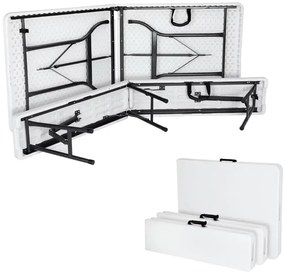 InternetovaZahrada Pivný set 183 cm - biely