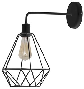 Nástenné svietidlo KARO 1xE27/15W/230V čierna