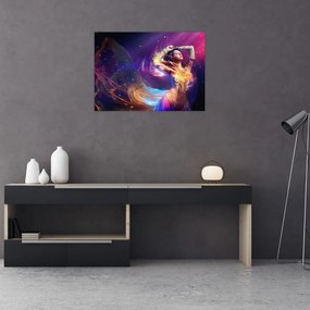 Sklenený obraz - mystické ženy (70x50 cm)