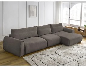 Hnedá rohová pohovka Aden – Bobochic Paris