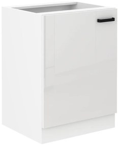 Kuchynská skrinka MIA biely lesk/biely 60d 1f bb