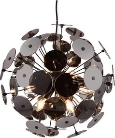 Matne čierne závesné svietidlo Discalgo – Trio