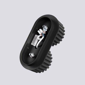 Stropné svietidlo Aura, 2x čierne hliníkové tienidlo, (6 cm)