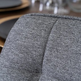 PROXIMA.store - Čalúnená jedálenska stolička RICK 2 FARBA: sivá, MATERIÁL: pletená