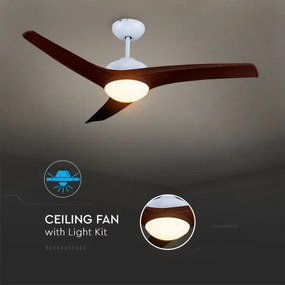 LED Stropné svietidlo s ventilátorom LED/15W/230V 3000/4000/6400K + DO