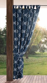 ZÁHRADNÝ VODEODOLNÝ ZÁVES NA PÚTKACH GARDEN 155X240 CM VZOROVANÁ