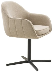 Svetlosivé čalúnené jedálenské kreslá v súprave s podrúčkami 2 ks Tamera – House Nordic