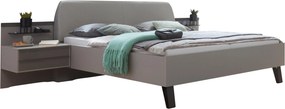 XXXLutz POSTEĽ S NOČNÝMI STOLÍKMI, 180/200 cm, hnedá, sivá Dieter Knoll - Postele - 000442028601