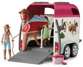 Schleich 42535 Dobrodružné auto s prívesom a koňom