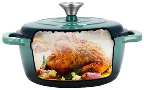 Silvercrest®  Liatinový hrniec, 2,8 l (zelená)  (100393108)