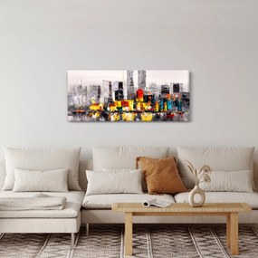 Obraz - Maľba veľkomesta (120x50 cm)