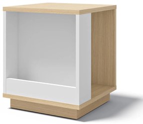 Odkladací stolík v dekore duba 40x40 cm Ella - TemaHome