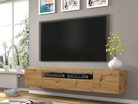 TV stolík/skrinka Aurora 200 (dub artisan) (LED). Vlastná spoľahlivá doprava až k Vám domov. 1057700