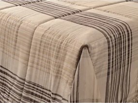 Prehoz postele Evita Pre, lesklá látka s prúžkami%