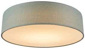 Stropné svietidlo zelené 40 cm vrátane LED - Drum LED