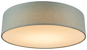 Stropné svietidlo zelené 40 cm vrátane LED - Drum LED