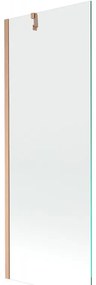 Mexen Next, 1-krídlová vaňová zástena 70 x 150 cm, 6mm číre sklo, medená matná, 895-070-000-00-00-65