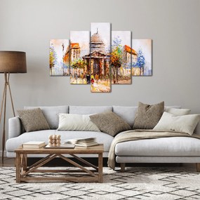 Obraz - Maľovaná mestská pamiatka (150x105 cm)