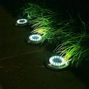 Toolight Toolight, LED solárna lampa 1ks P60055, strieborná, OGR-05681