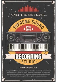 Ceduľa Supreme Sound Recording Studio