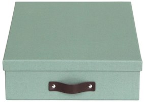 Zelený kartónový organizér na dokumenty Oskar Canvas Paper Laminate – Bigso