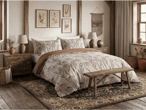 Flanelové obliečky z mikrovlákna MINARO béžové Rozmer obliečky: 70 x 90 cm | 140 x 200 cm