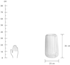 COCOON Lucerna 36 cm - biela