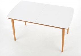 Jídelní rozkládací stůl Bare 90/190 cm bílý
