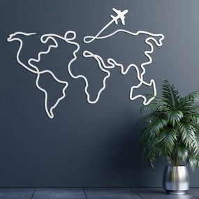 DUBLEZ | Minimalistická mapa sveta na stenu