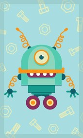 Dětský bavlněný ručník KIDS 008 30x50 cm modrý