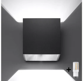 Brilagi -  LED Nástenné svietidlo MURO 1xG9/4W/230V čierna BG0561
