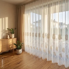 ZÁCLONA NA PÁSKE TILDA 400X270 CM LISTY