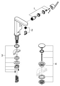 GROHE 23872003 - Umývadlová batéria PLUS M lesklý chróm