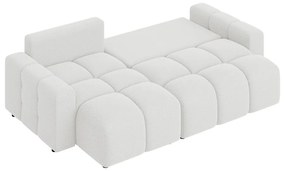 Biela rozkladacia rohová pohovka (variabilná) Luki – Ropez