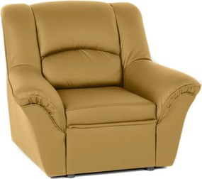 Kožené kreslo Dubaj LUX, horčicová (S-38)