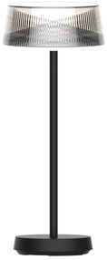 LED Stmievateľná stolná lampa CASABLANCA LED/3,4W/5V USB 3600 mAh IP44 čierna
