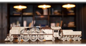 Ugears 3D puzzle Lokomotiva V-Express s vagónem 538 ks
