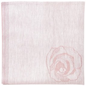 Ľanový obrúsok Ruusua 48x48, ružový