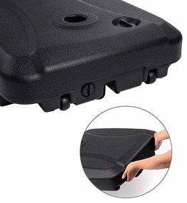 Pieskom/vodou plniteľný prenosný stojan na slnečník- viac typov, sokel s kolieskami