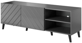 Cama Sivý TV stolík Abeto 2D